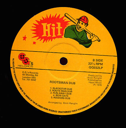 The Revolutionaries : Roots Man Dub (LP, Album)