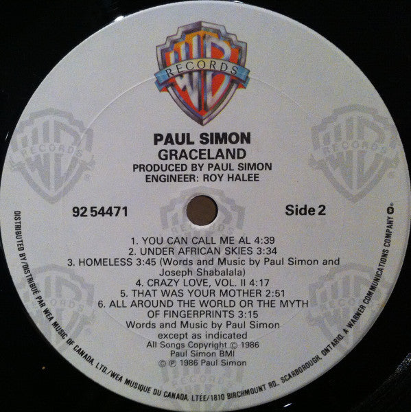 Paul Simon ~ Graceland (Vinyl) - Djungel & Jazz