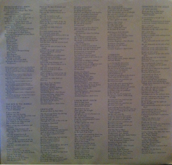 Paul Simon ~ Graceland (Vinyl) - Djungel & Jazz