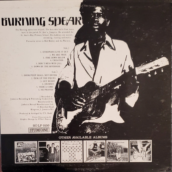Burning Spear : Burning Spear (LP, Album, RE)