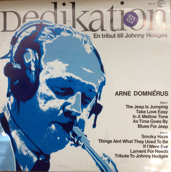 Arne Domnérus ~ Dedikation (En Tribut Till Johnny Hodges) (Vinyl) - Djungel & Jazz