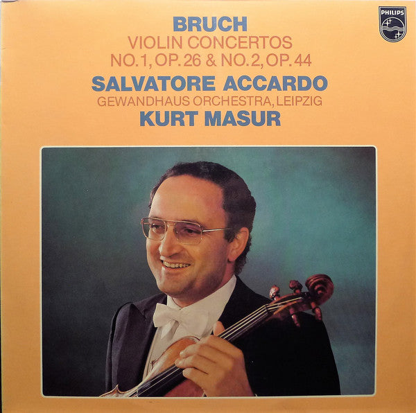 Bruch - Salvatore Accardo, Gewandhaus Orchestra, Leipzig, Kurt Masur ~ Violin Concertos No. 1, Op. 26 & No. 2, Op. 44 (Vinyl) - Djungel & Jazz