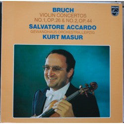 Bruch - Salvatore Accardo, Gewandhaus Orchestra, Leipzig, Kurt Masur ~ Violin Concertos No. 1, Op. 26 & No. 2, Op. 44 (Vinyl) - Djungel & Jazz