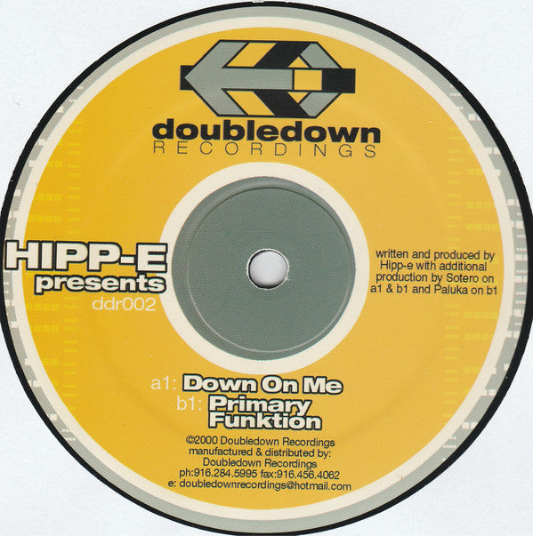 Hipp-E : Down On Me (12")