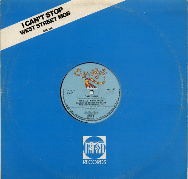West Street Mob Featuring Cheryl The Pearl And Joey Robinson, Jr. ~ I Can't Stop (Vinyl) - Djungel & Jazz