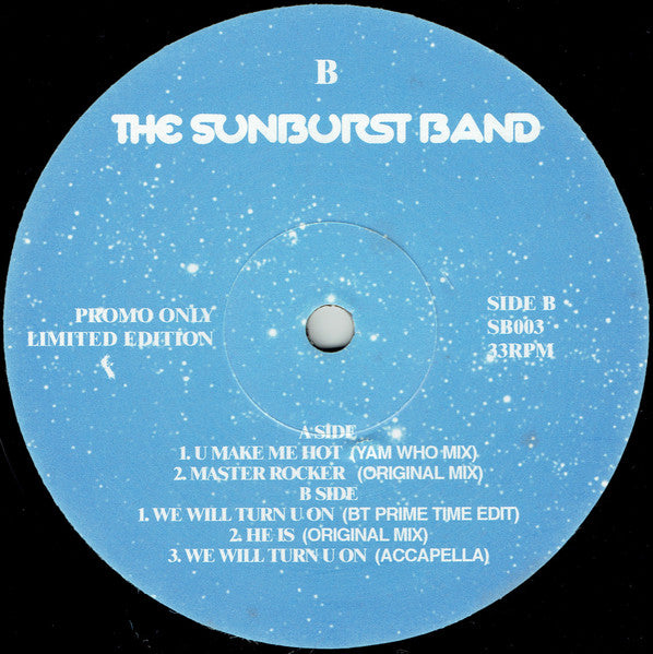 The Sunburst Band : U Make Me Hot (12", Ltd, Promo)