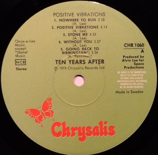 Ten Years After ~ Positive Vibrations (Vinyl) - Djungel & Jazz