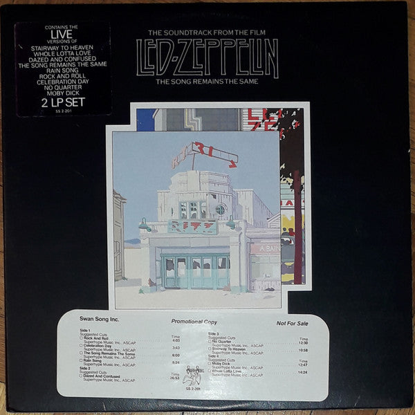 Led Zeppelin ~ The Soundtrack From The Film The Song Remains The Same (Vinyl) - Djungel & Jazz