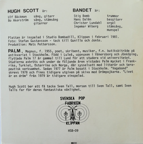 Hugh Scott Band ~ Spelar Magnus Palm - Vagabond (Vinyl) - Djungel & Jazz