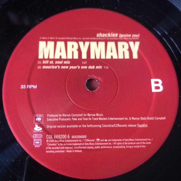 Mary Mary ~ Shackles (Praise You) (Vinyl) - Djungel & Jazz