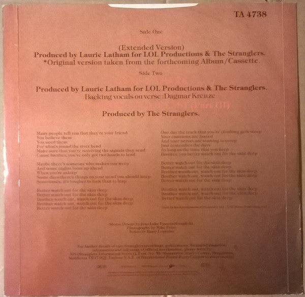 The Stranglers ~ Skin Deep (Vinyl) - Djungel & Jazz