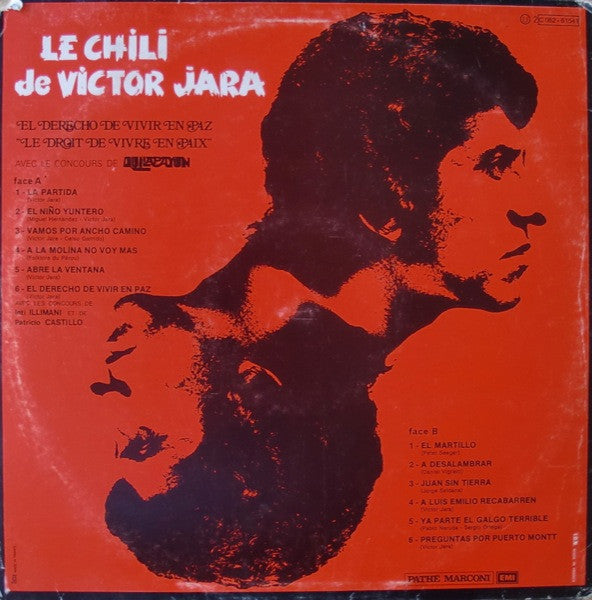 Victor Jara, Conjunto Quilapayun ~ Le Chili De Victor Jara - El Derecho De Vivir En Paz · "Le Droit De Vivre En Paix" (Vinyl) - Djungel & Jazz