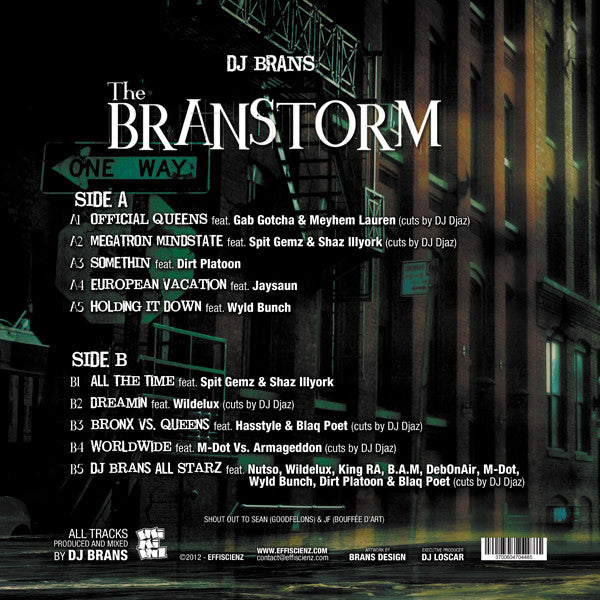 DJ Brans : The Branstorm (12", EP, Ltd)