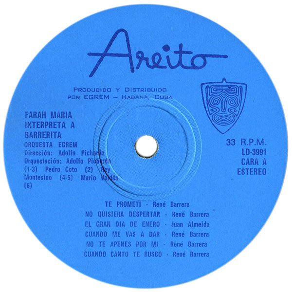 Farah Maria ~ Interpreta A Barrerita (Vinyl) - Djungel & Jazz