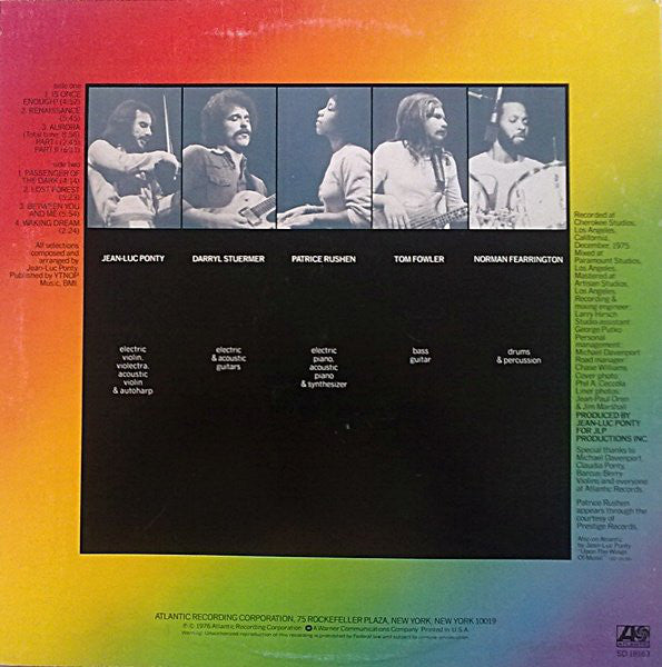 Jean-Luc Ponty ~ Aurora (Vinyl) - Djungel & Jazz