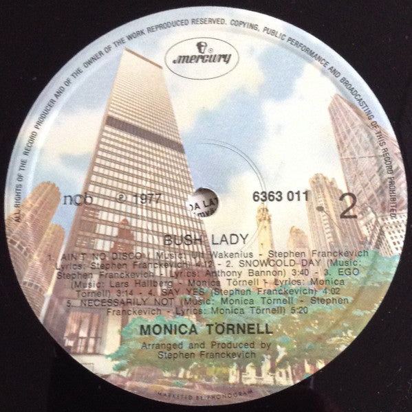 Monica Törnell ~ Bush Lady (Vinyl) - Djungel & Jazz