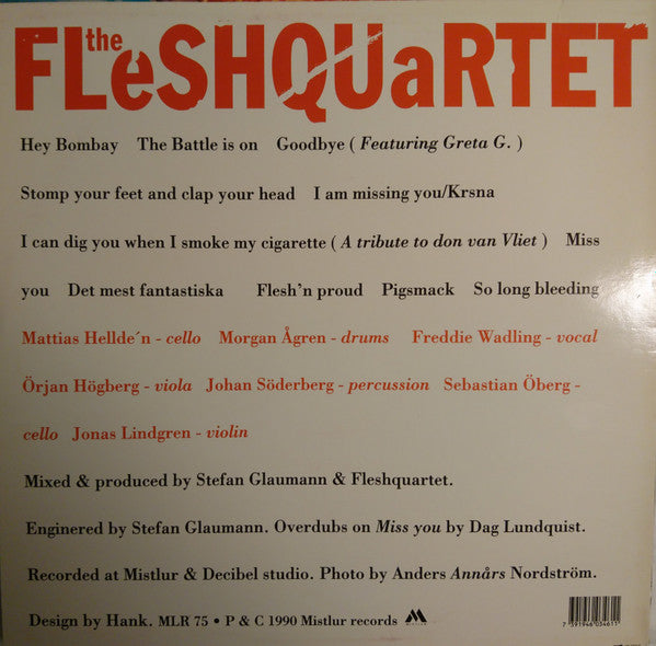 Fleshquartet : Goodbye Sweden (LP, Album)