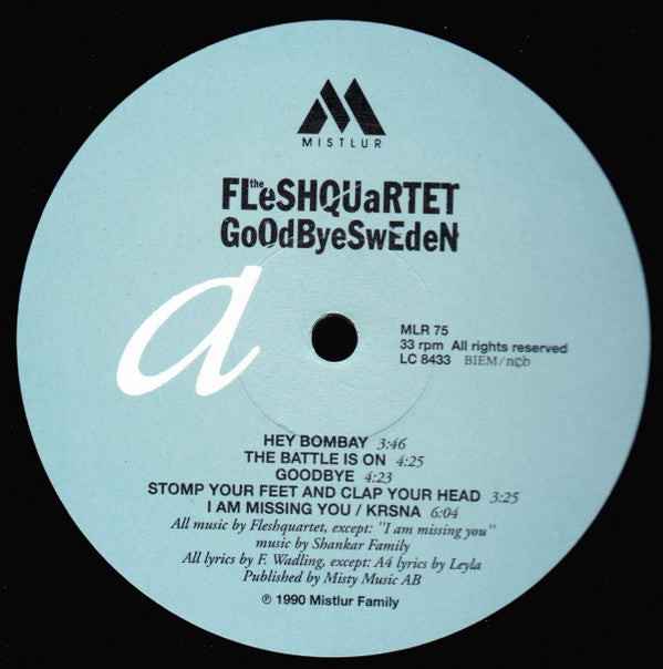 Fleshquartet : Goodbye Sweden (LP, Album)