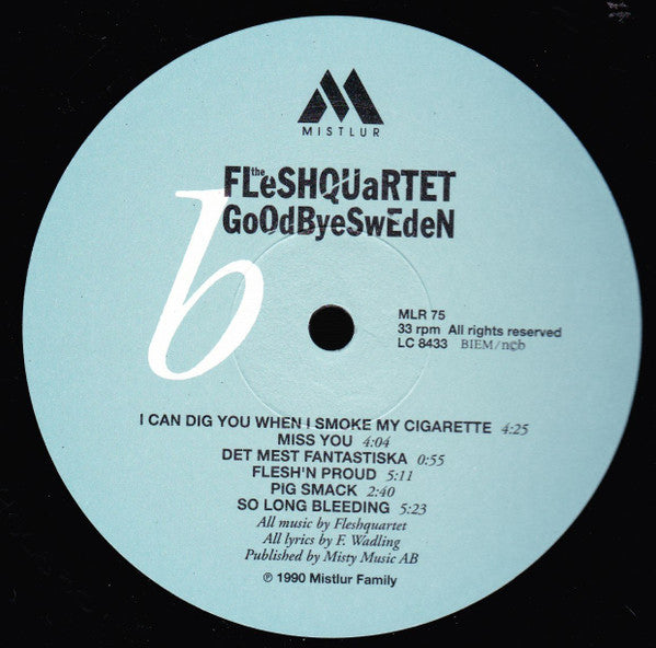 Fleshquartet : Goodbye Sweden (LP, Album)