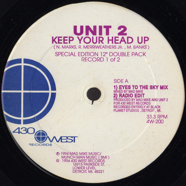 Unit 2 : Keep Your Head Up (2x12", S/Edition)