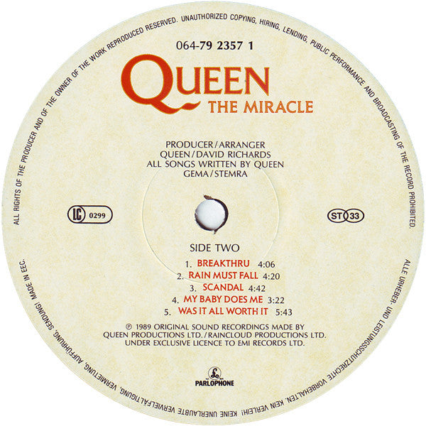 Queen ~ The Miracle (Vinyl) - Djungel & Jazz