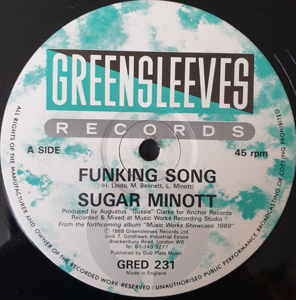 Sugar Minott : Funking Song (12")