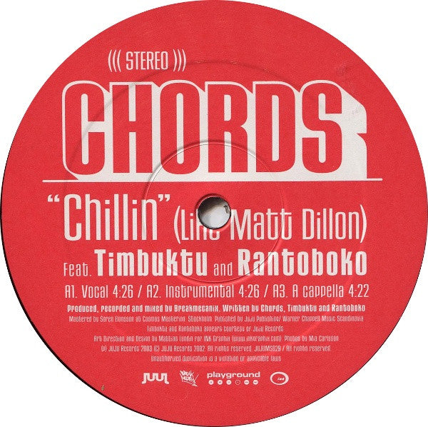 Chords ~ Chillin' (Like Matt Dillon) / Giants (Vinyl) - Djungel & Jazz