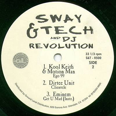 Sway & Tech* And DJ Revolution : Get U Mad / Ego 99 / Clientele (12")