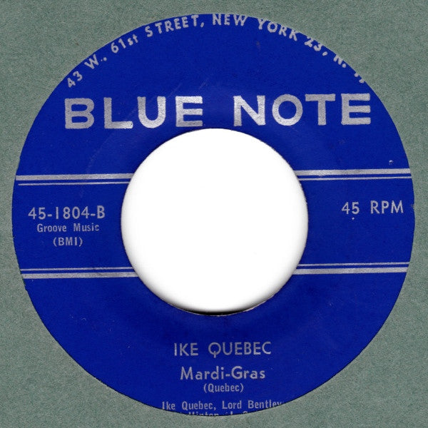 Ike Quebec ~ Everything Happens To Me / Mardi-Gras (Vinyl) - Djungel & Jazz