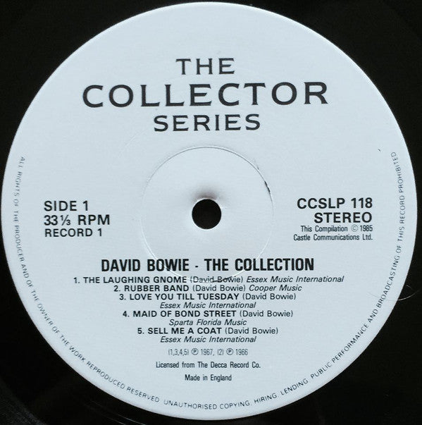 David Bowie ~ The Collection (Vinyl) - Djungel & Jazz