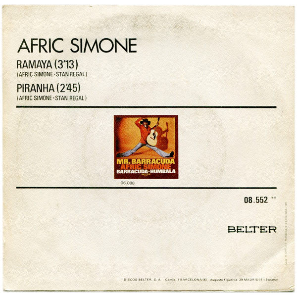 Afric Simone ~ Ramaya (Vinyl) - Djungel & Jazz
