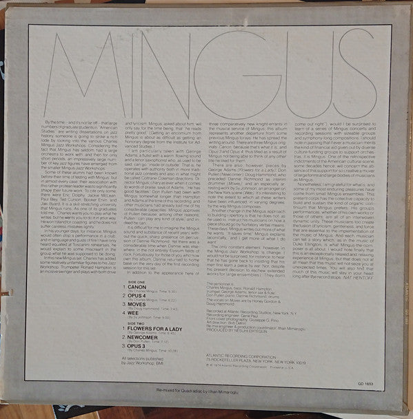 Charles Mingus ~ Mingus Moves (Vinyl) - Djungel & Jazz