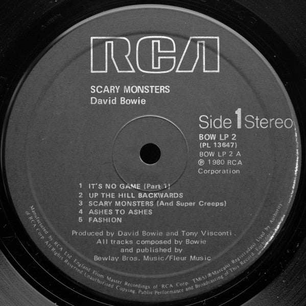 David Bowie ~ Scary Monsters (Vinyl) - Djungel & Jazz