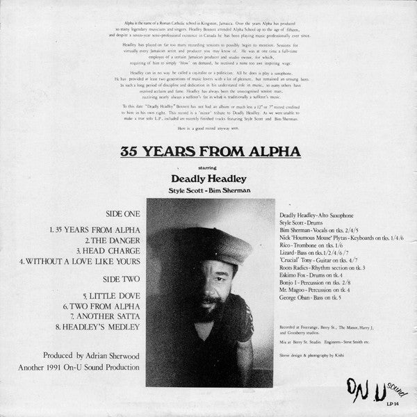 "Deadly" Headley Bennett : 35 Years From Alpha (LP, Album)