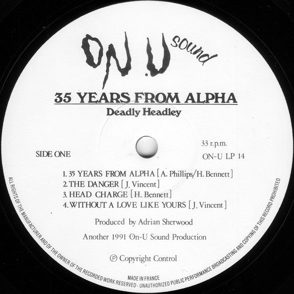 "Deadly" Headley Bennett : 35 Years From Alpha (LP, Album)