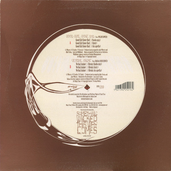 The Herbaliser Feat. Wildflower & Rakaa Iriscience ~ Good Girl Gone Bad B/W Verbal Animé (Vinyl) - Djungel & Jazz