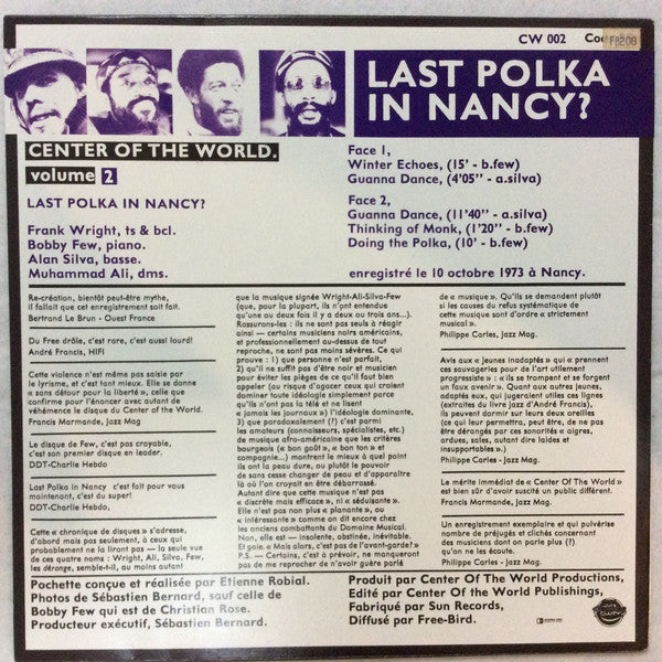 Center Of The World ~ Last Polka In Nancy? Volume 2 (Vinyl) - Djungel & Jazz