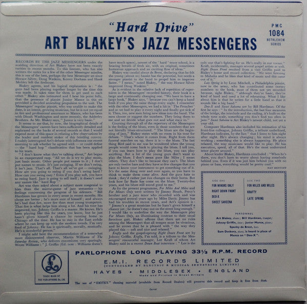 Art Blakey's Jazz Messengers ~ Hard Drive (Vinyl) - Djungel & Jazz