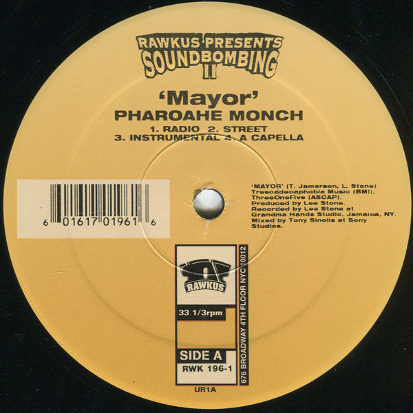 Pharoahe Monch / Sir Menelik ~ Mayor / 7XL (Vinyl) - Djungel & Jazz