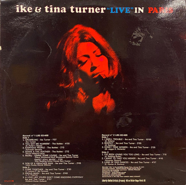Ike & Tina Turner ~ Live In Paris (Vinyl) - Djungel & Jazz