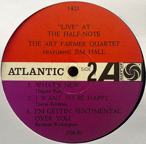 Art Farmer Quartet Featuring Jim Hall ~ "Live" At The Half-Note (Vinyl) - Djungel & Jazz