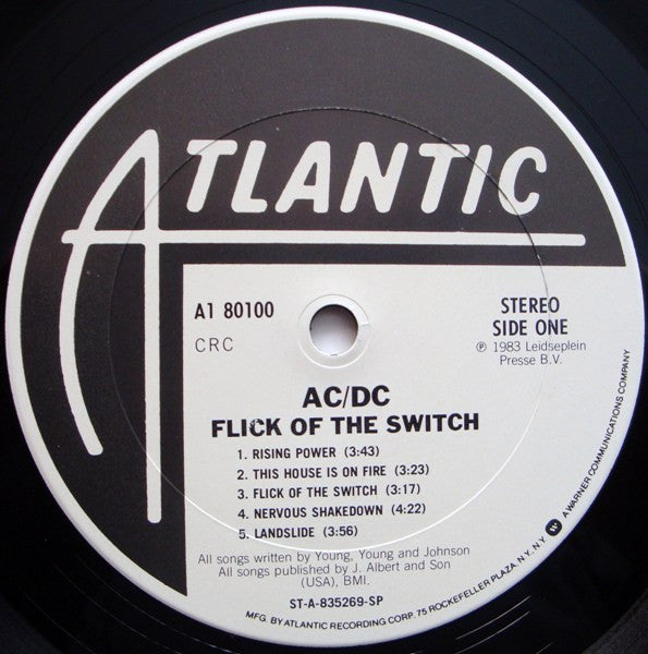 AC/DC ~ Flick Of The Switch (Vinyl) - Djungel & Jazz