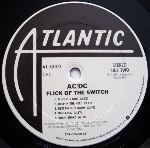 AC/DC ~ Flick Of The Switch (Vinyl) - Djungel & Jazz