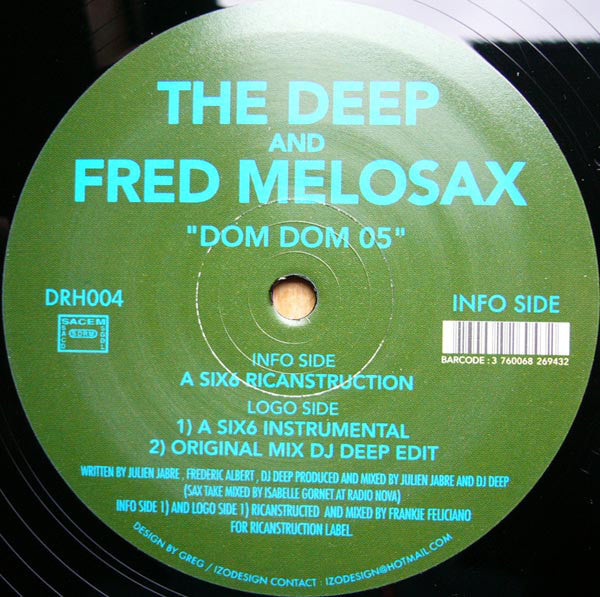 The Deep And Fred Melosax : Dom Dom 05 (12")