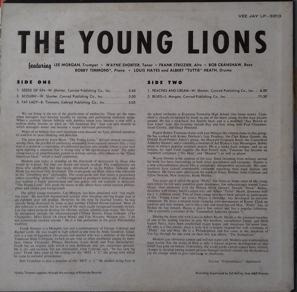 The Young Lions  ~ The Young Lions (Vinyl) - Djungel & Jazz