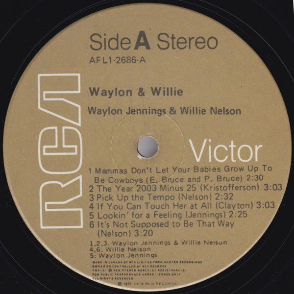 Waylon & Willie ~ Waylon & Willie (Vinyl) - Djungel & Jazz