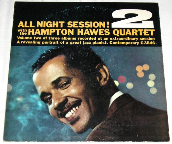 Hampton Hawes Quartet : All Night Session! Vol. 2 (LP, Album, Mono)