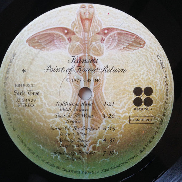 Kansas  ~ Point Of Know Return (Vinyl) - Djungel & Jazz