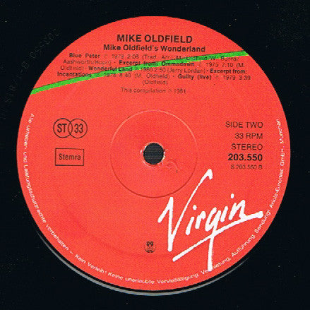 Mike Oldfield ~ Mike Oldfield's Wonderland (Vinyl) - Djungel & Jazz