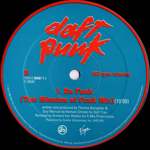 Daft Punk ~ Da Funk (Vinyl) - Djungel & Jazz